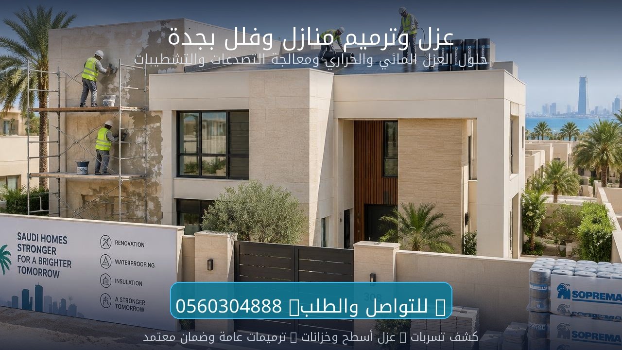 عزل وترميم منازل بجدة
